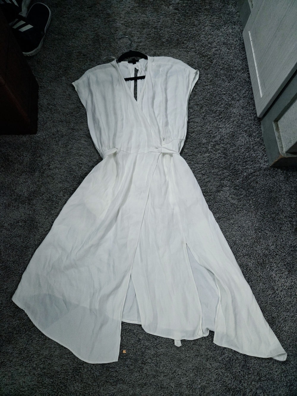 Topshop White Wrap Maxi Dress